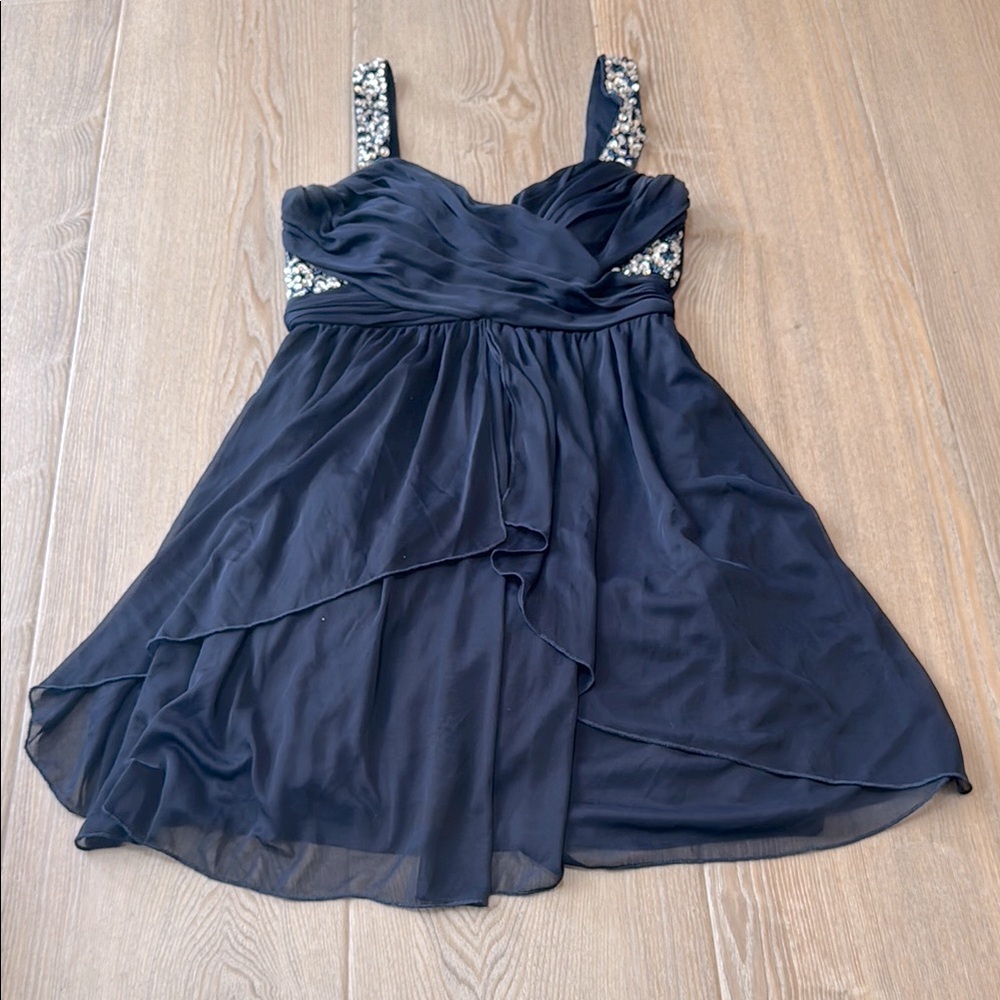 Blue Sequin Speechless Dress Size 3